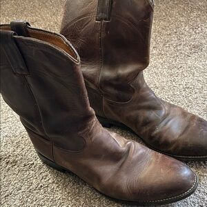 Classic Brown Leather Men's Boots